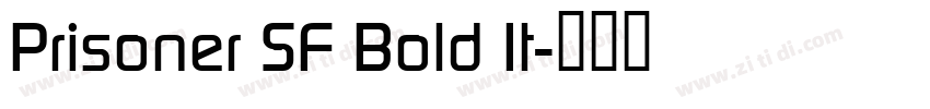 Prisoner SF Bold It字体转换